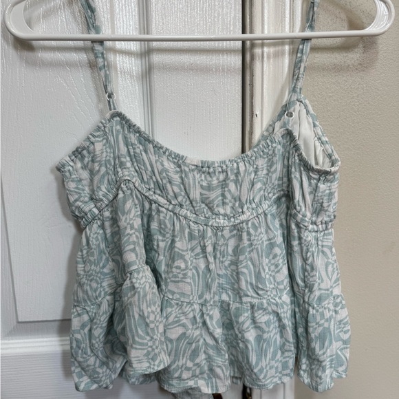 American Eagle floral crop top size medium M - Picture 4 of 4